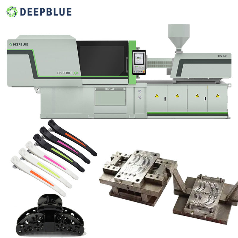 DS 140 is a high-performance automatic horizontal injection moulding machine for the manufacture of plastic hair combs and various clips