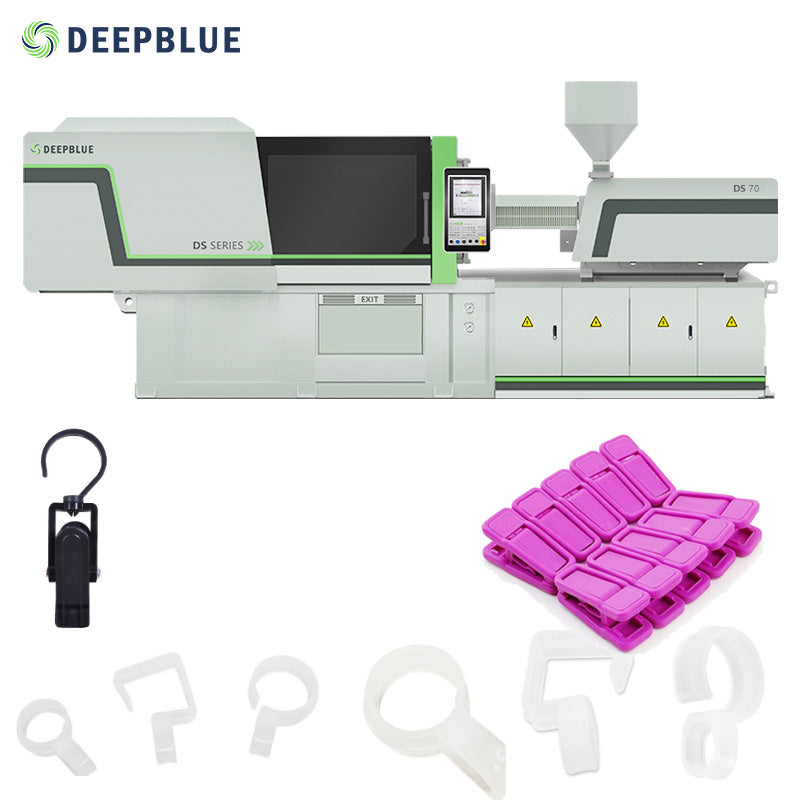DS 70 tonsmall injection molding machine for the production of clips, clothespins, snack clips, hair clips, etc