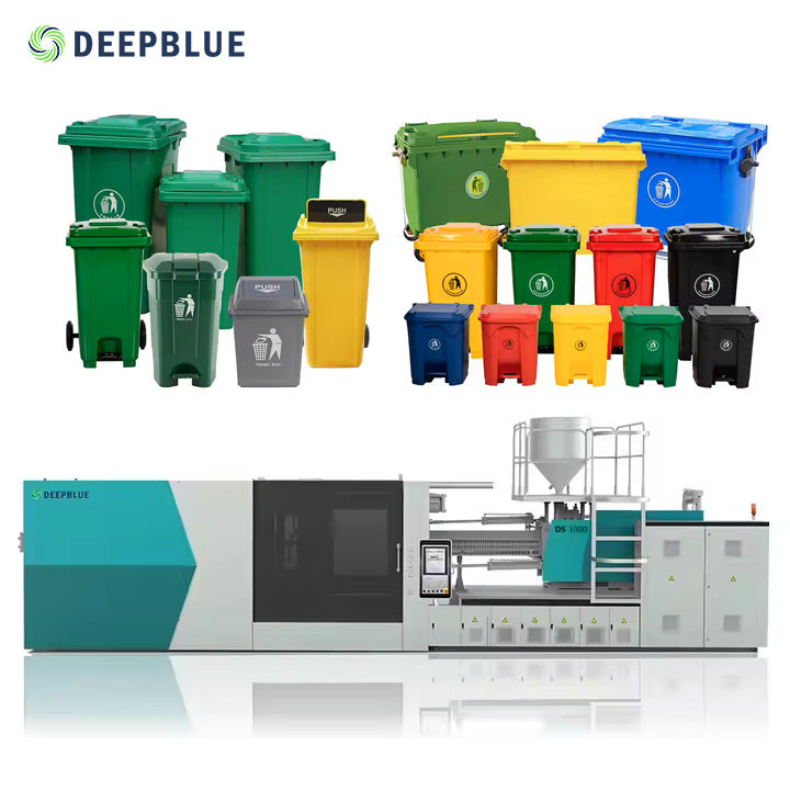 Hybrid Injection Molding Machine Garbage Sorting Collection Waste Bin for PET ABS