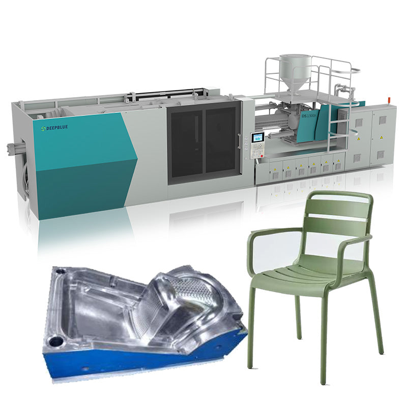 Plastic chair making machine