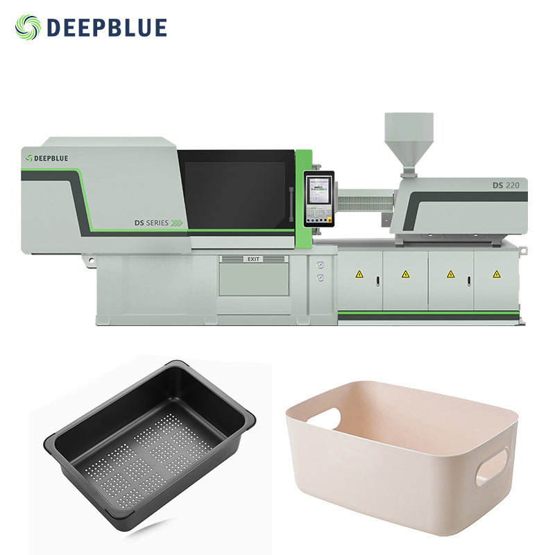 DS220 Ton Plastic Paint Bucket Container Case Making Machine Plastic Fruit Basket Plastic Crate Injection Molding Machine